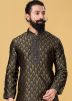 Black Printed Ready Kurta Churidar
