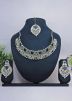 Dark Blue Stone Studded Necklace Set
