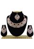 Maroon Kundan Studded Necklace Set