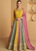 Multicolor Embroidered Anarkali Suit Set