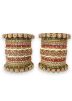 Multicolor Stone Studded Bangle Set