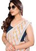 Multicolor Georgette Printed Readymade Saree& Blouse