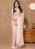 Multicolor Georgette Printed Readymade Saree& Blouse