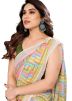 Multicolor Georgette Printed Readymade Saree& Blouse