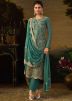 Green Sequins Embroidedred Salwar Suit Set