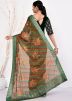 Multicolor Handwork Saree In Georgette