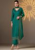 Green Stone Work Salwar Suit Set