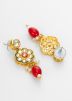 Red Kundan Work Necklace Set