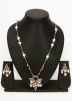 Maroon Studded Necklace Set
