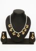 White Beads Work Necklace Set