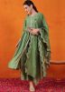 Green Sequins Work Salwar Suit Set