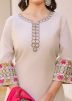 White Embroidered Salwar Suit Set