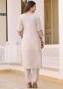 White Embroidered Salwar Suit Set