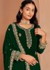 Green Embroidered Salwar Suit Set