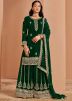 Green Embroidered Salwar Suit Set
