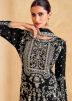 Black Embroidered Salwar Suit Set