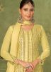 Yellow Embroidered Salwar Suit Set