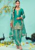 Green Embroidered Salwar Suit Set