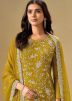 Yellow Embroidered Salwar Suit Set