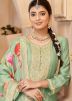 Green Sequin Work Anarkali Salwar Suit Set