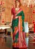 Green Patola Printed Saree