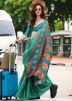 Sea Green Printed Saree