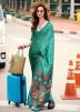 Sea Green Printed Saree