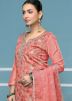 Peach Embroidered Salwar Suit Set