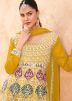 Yellow Sequin Work Salwar Suit Set