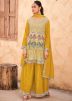 Yellow Sequin Work Salwar Suit Set