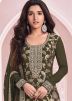 Green Embroidered Salwar Suit Set