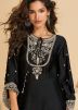 Black Embroidered Salwar Suit Set