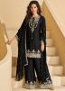 Black Embroidered Salwar Suit Set