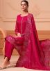 Pink Embroidered Salwar Suit Set