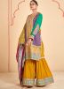 Multicolor Embroidered Salwar Suit Set
