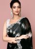 Black Handwork Saree In Tissue