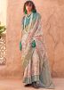 Off White Georgette Saree With Blouse