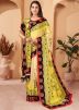 Multicolor Digital Printed Pashmina Saree 