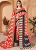 Multicolor Digital Printed Pashmina Saree 