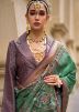 Green Printed Viscose Silk Saree