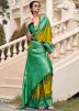 Mehendi Green Woven Silk Saree