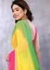 Multicolor Tie-Dye Georgette Saree