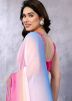 Multicolor Tie-Dye Georgette Saree