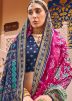 Pink Art Silk Printed Saree