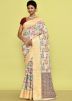 Multicolor Woven Work Saree In Silk