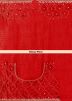 Red Handwork Saree In Jacquard