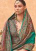 Green Art Silk Printed Saree