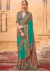 Green Art Silk Printed Saree