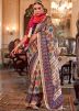 Multicolor Printed Saree In Art Silk