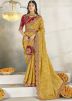Yellow Woven Sare with Blouse